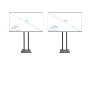 Set van 2 Samsung 75 inch schermen