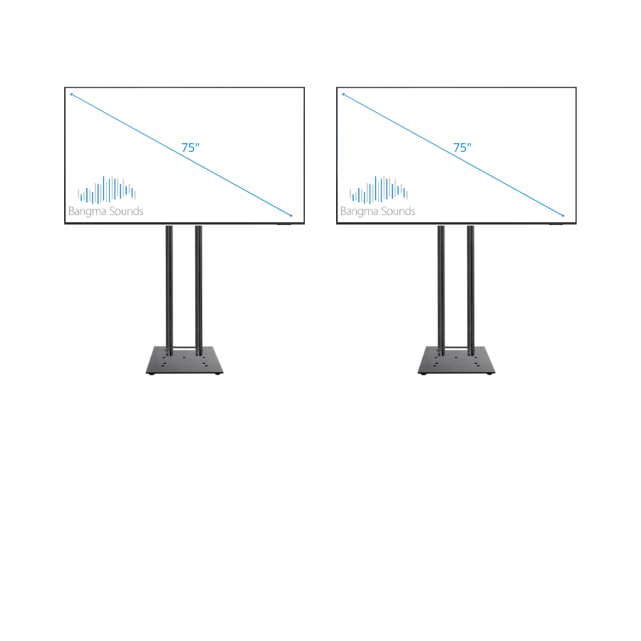 Set van 2 Samsung 75 inch schermen